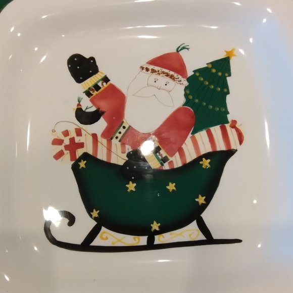 Debbie Mumm Santas Spirit Sakura Serving Platter - Picture 3 of 9